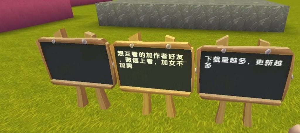 Messages inviting players to group chats were first reported at the beginning of April by vlogger Xie Chenyuan, who said he was asked for nudes after he joined posing as a 12-year-old girl. (Picture: Mini World: Block Art/Xie Chenyuan/Beijing News) Messages inviting players to group chats were first reported at the beginning of April by vlogger Xie Chenyuan, who said he was asked for nudes after he joined posing as a 12-year-old girl. (Picture: Mini World: Block Art/Xie Chenyuan/Beijing News)