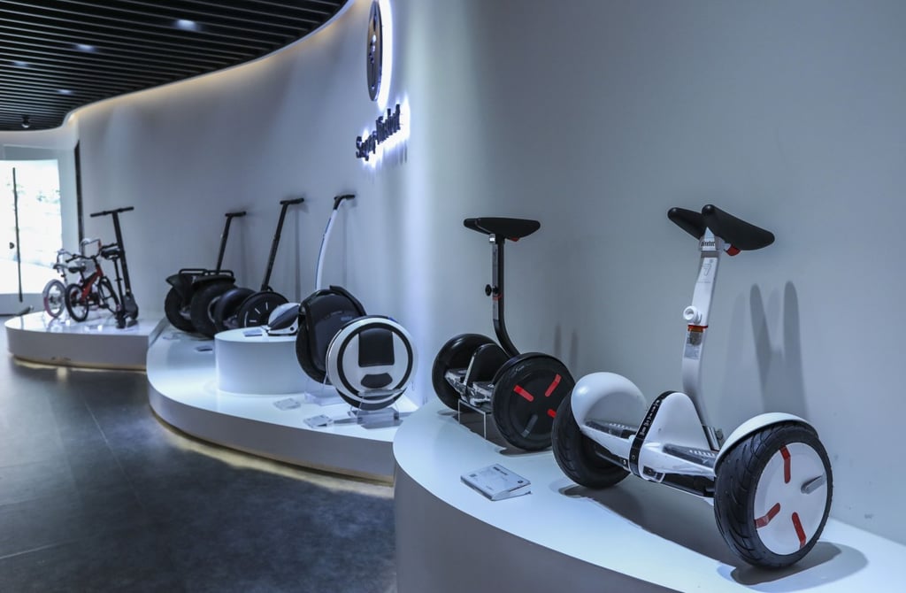 Segway-Ninebot self-balancing scooters in Shenzhen. (Picture: SCMP/Roy Issa) Segway-Ninebot self-balancing scooters in Shenzhen. (Picture: SCMP/Roy Issa)