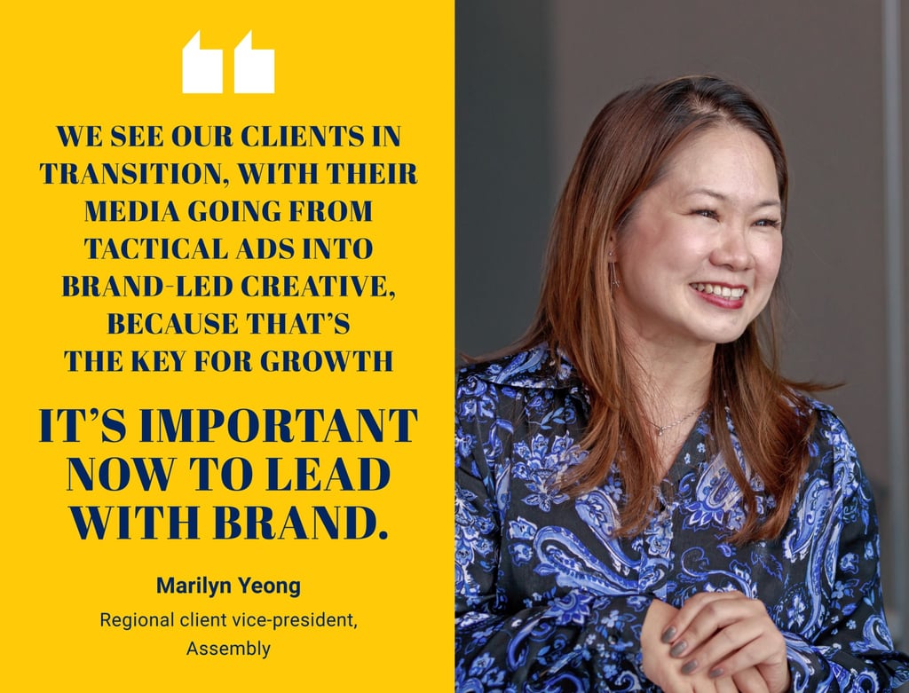 Marilyn Yeong, regional client vice-president of Assembly at SCMP Advertising+ CMO luncheon in Singapore.