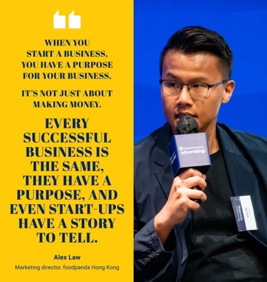 Alex Law, marketing director, foodpanda Hong Kong, speaking at launch event Alex Law, marketing director, foodpanda Hong Kong, speaking at launch event