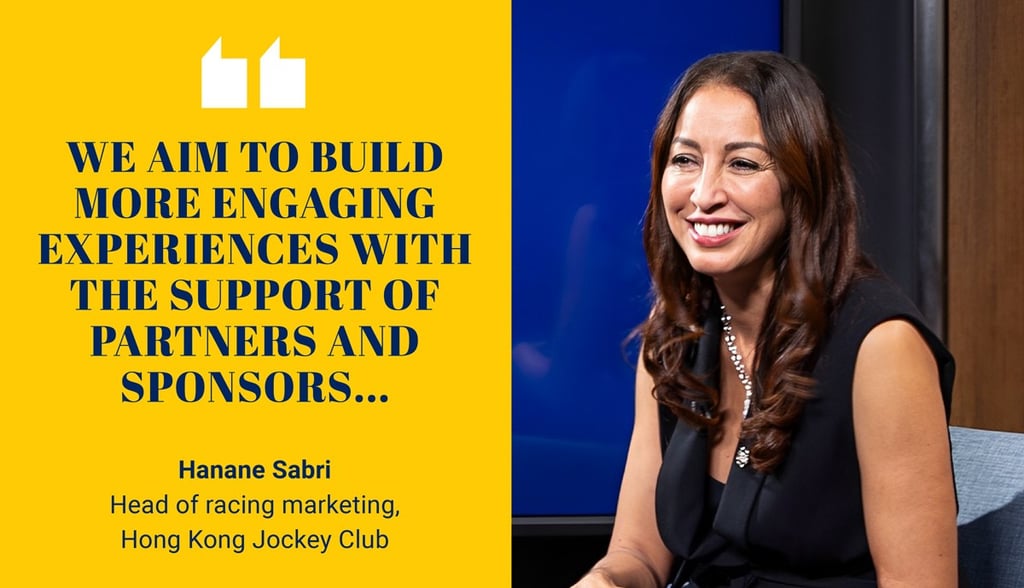 Hanane Sabri, head of racing marketing at the Hong Kong Jockey Club (HKJC) Hanane Sabri, head of racing marketing at the Hong Kong Jockey Club (HKJC)