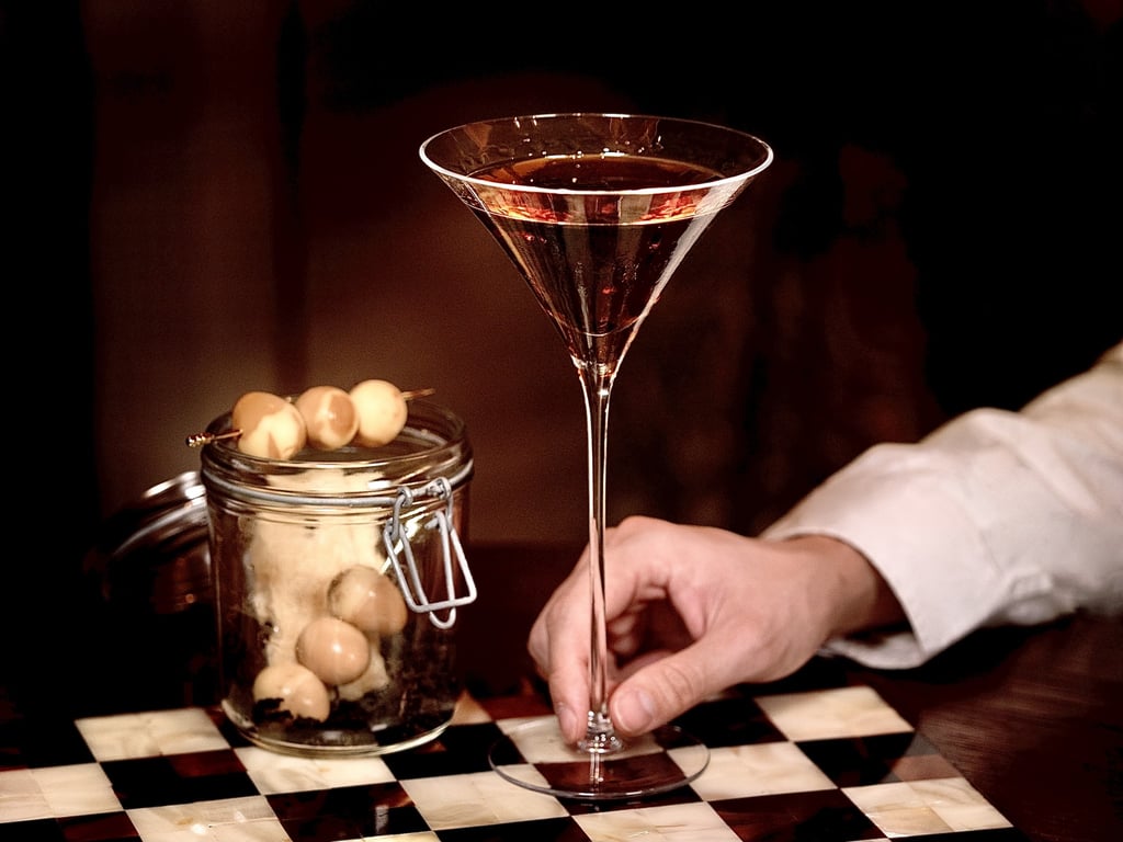 Da Hong Pao Martini & Tea-Smoked Quail Eggs at Bar Patuá Photo: Handout Da Hong Pao Martini & Tea-Smoked Quail Eggs at Bar Patuá Photo: Handout