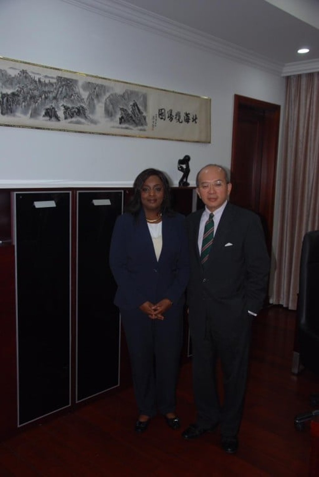 Managing Director David Ng with Deputy Managing Director Camara Fatoumata Toure. Managing Director David Ng with Deputy Managing Director Camara Fatoumata Toure.