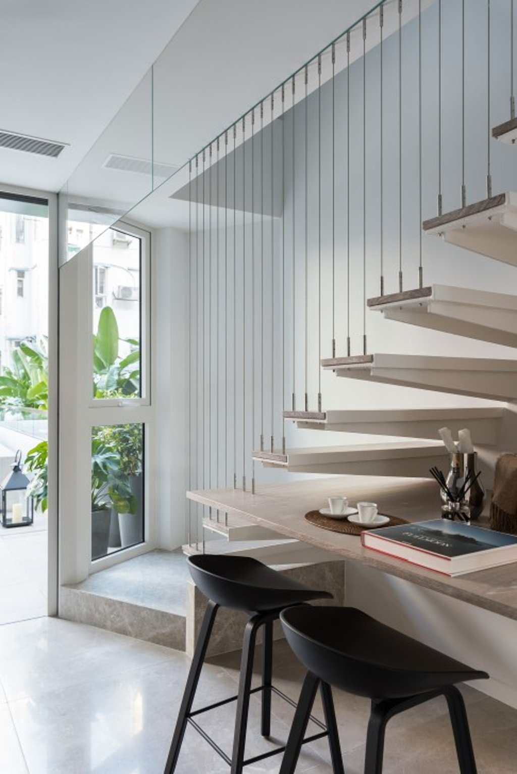 This photo was taken on 8 March 2018 at Duplex on 2nd and 3rd of Flat South of the Development, which has been edited and processed with computerised imaging techniques. The photo and its contents are for reference only and do not constitute any representation or warranty in any form. The furnitures, decor and other items as shown in this photo may not appear in the residential property, or if appear, may not be the same or of comparable quality to those shown in this photo.   Please refer to the Sales Brochure for details of the Development and the fittings, finishes and appliances to be included in the residential units at the Development. Contents in the Sales Brochure shall prevail under all circumstances.