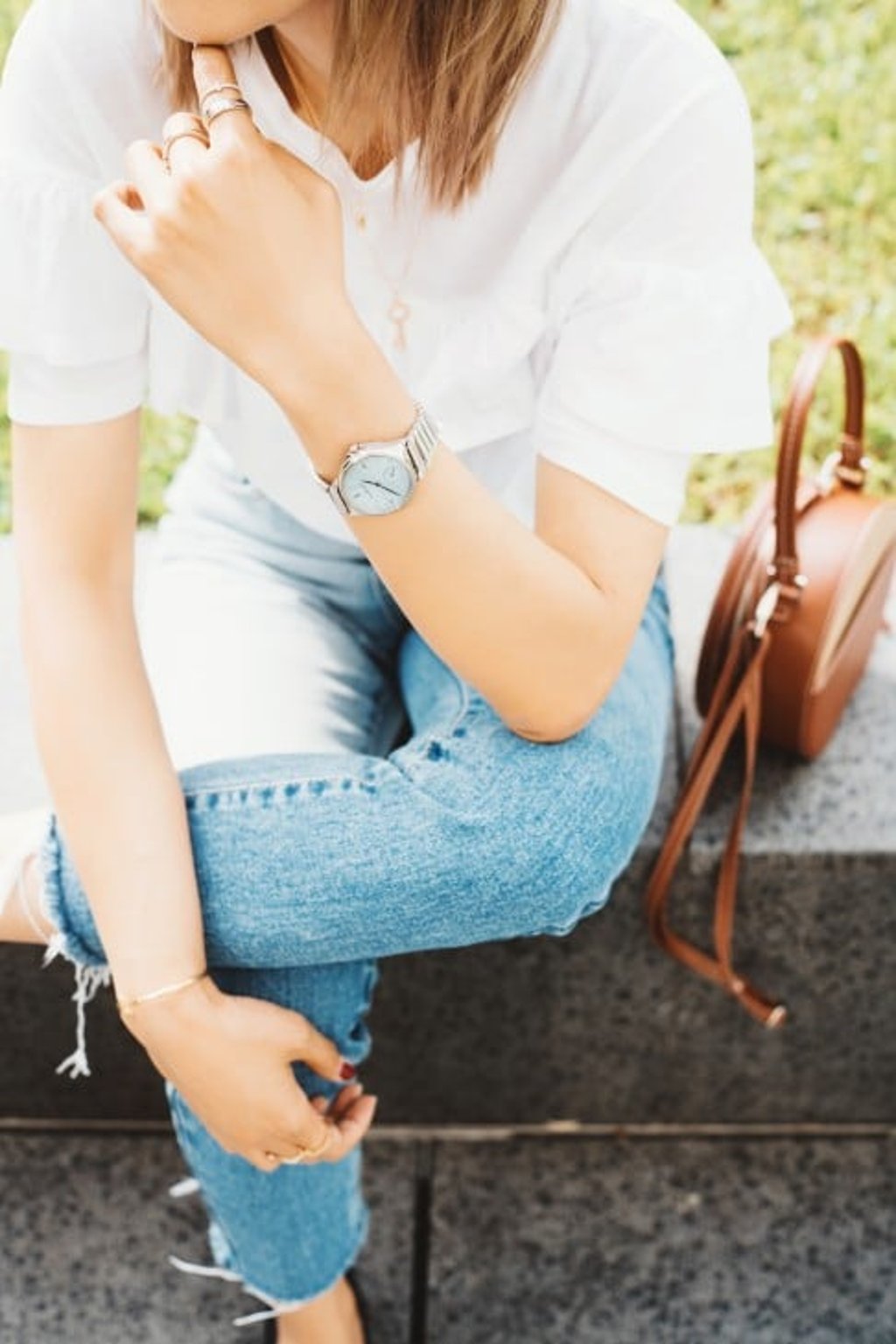 Tiffany Metro 2-Hand 28mm watch in stainless steel pairs beautifully with the stylish daily outfits.