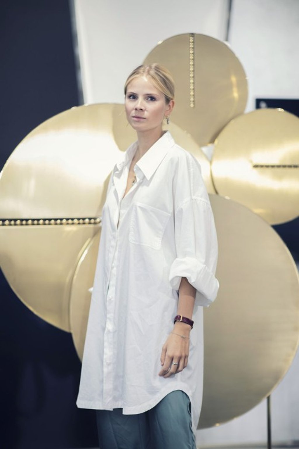 Manon Wertenbroek at “The Masterpiece Remastered” exhibition in Hong Kong.