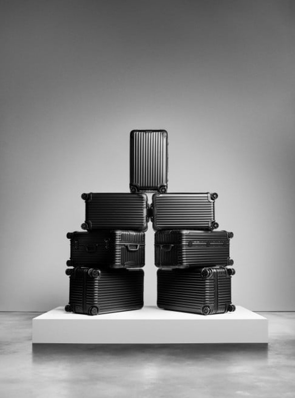 RIMOWA Original Trunk Collection in black. Photo courtesy: RIMOWA