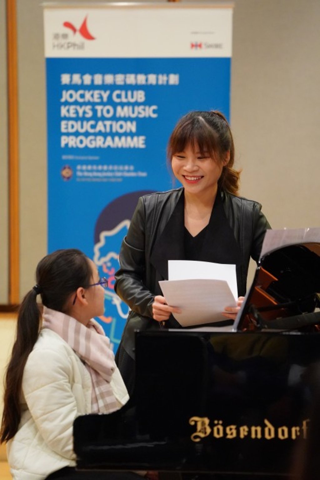 A student receives a masterclass from Hong Kong pianist Rachel Cheung. Photo: Cheung Wai-lok