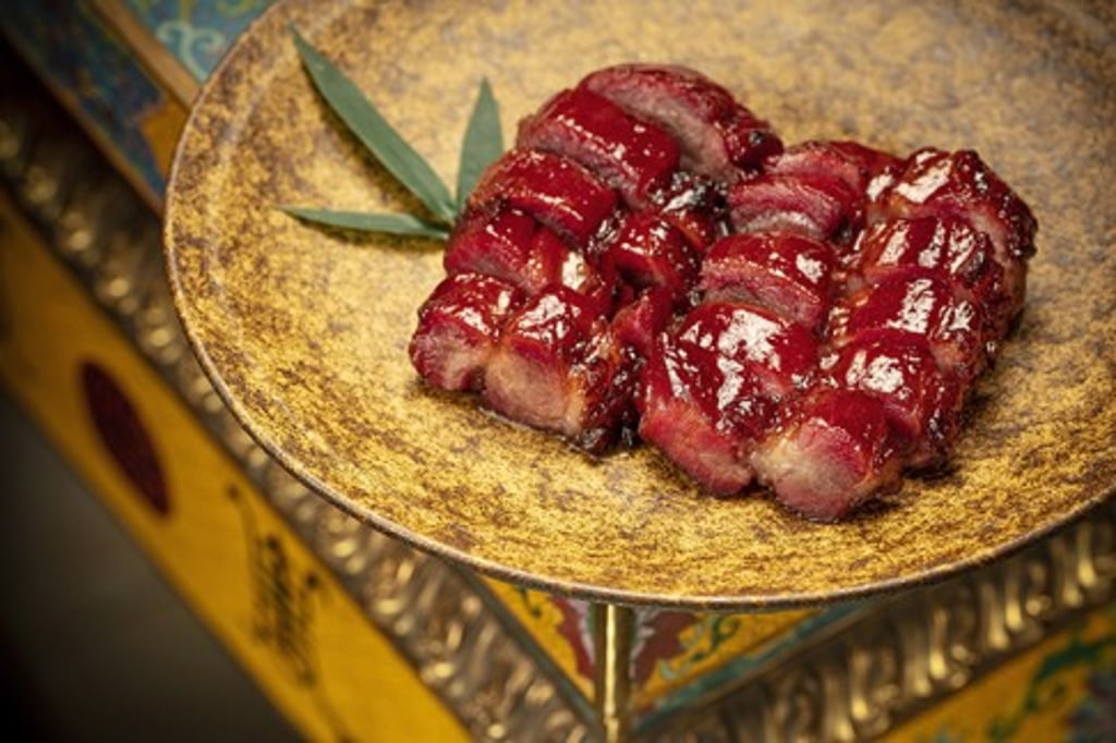 Barbecued black Iberian pork glazed with Indonesia honey