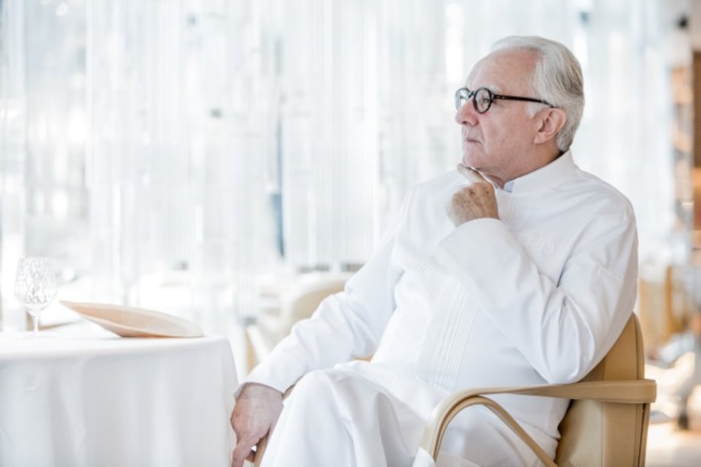 Chef extraordinaire Alain Ducasse helms the acclaimed three-Michelin-starred Alain Ducasse au Plaza Athénée.