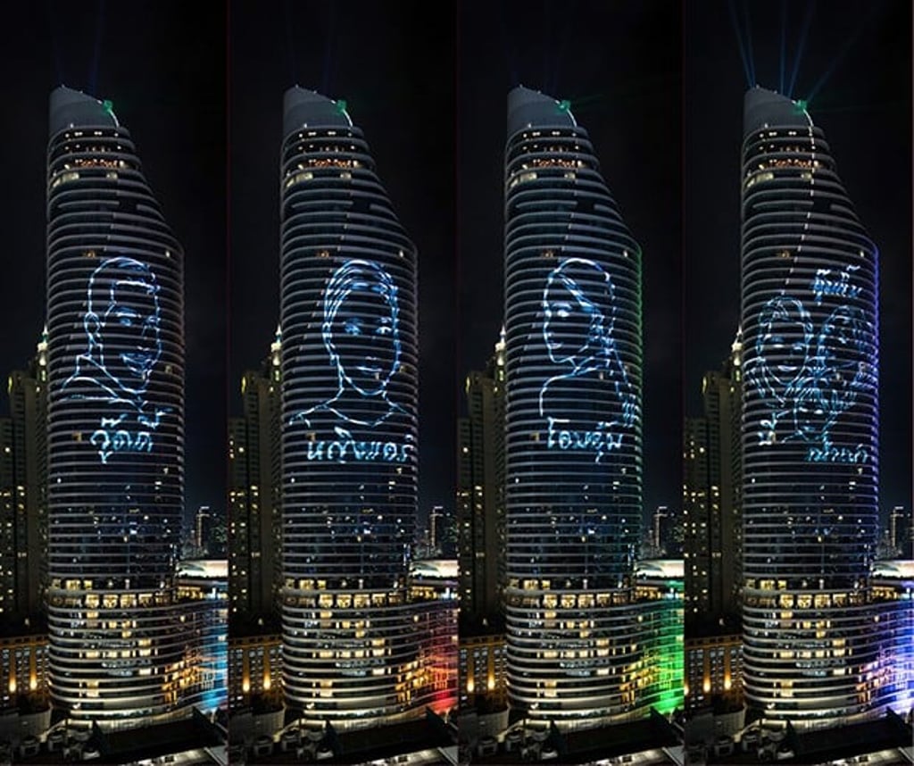 Beautiful Bangkok also features the winning smiles of 266 members of the public whose pictures were picked in an online competition to star in the show.