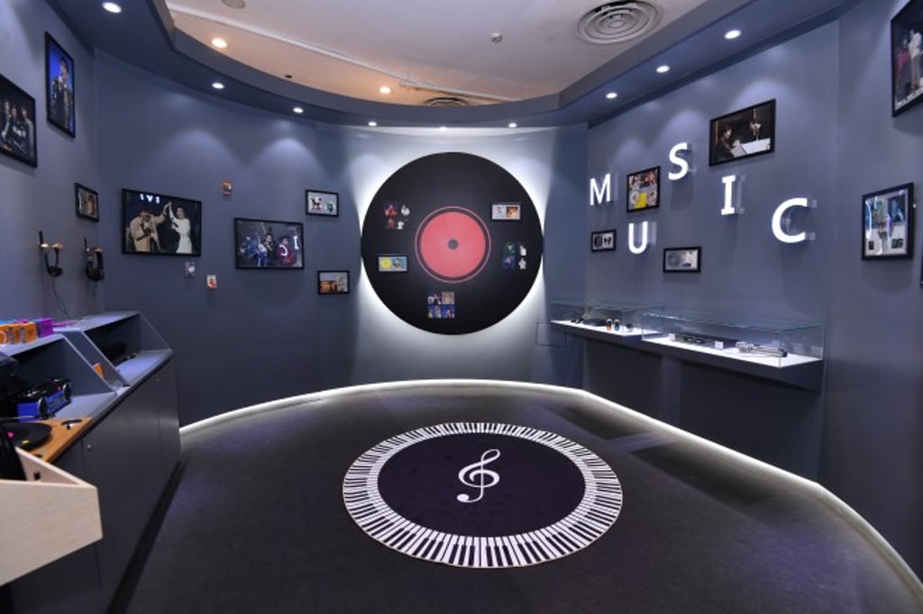 Cantonese pop songs make up the theme of the music zone. Cantonese pop songs make up the theme of the music zone.