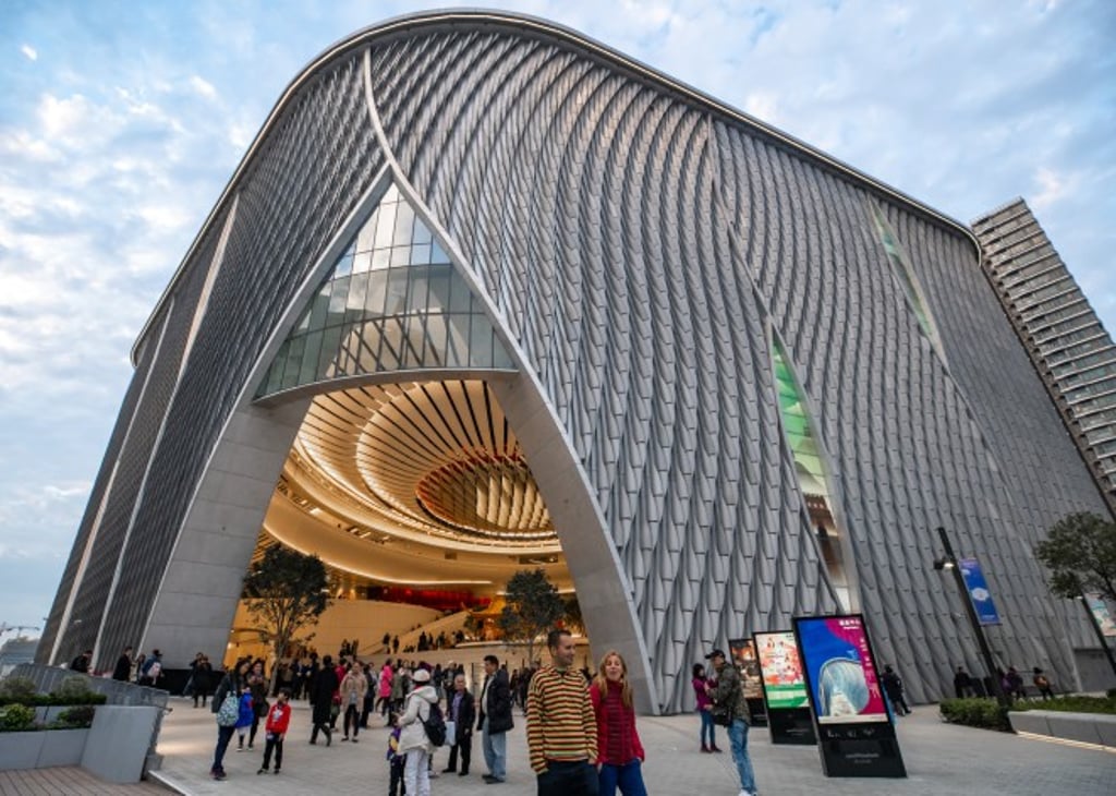 The newly opened Xiqu Centre in the West Kowloon Cultural District. Photo: West Kowloon Cultural District Authority