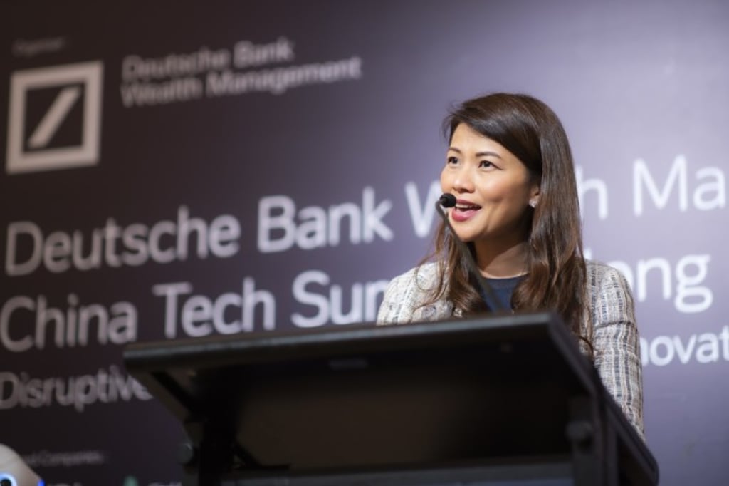 Deutsche Bank Wealth Management’s Kanas Chan delivers welcome remarks at the summit. Deutsche Bank Wealth Management’s Kanas Chan delivers welcome remarks at the summit.
