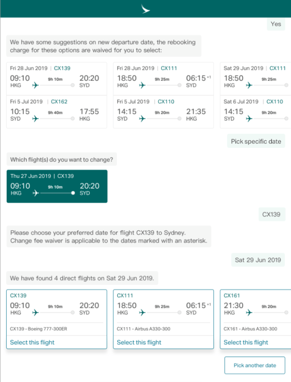 The Disruption Management Programme enables passengers to take back control of their bookings during disruptions like typhoons.