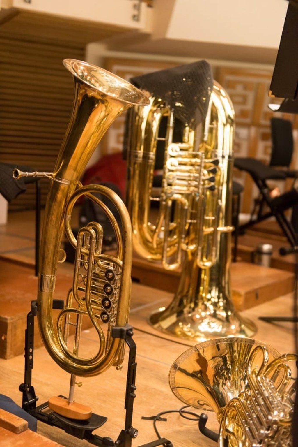 The unique Wagner tuba was used in the HK Phil’s Ring Cycle opera-in-concert performances.  Photo credit: Cheung Wai-lok/HK Phil