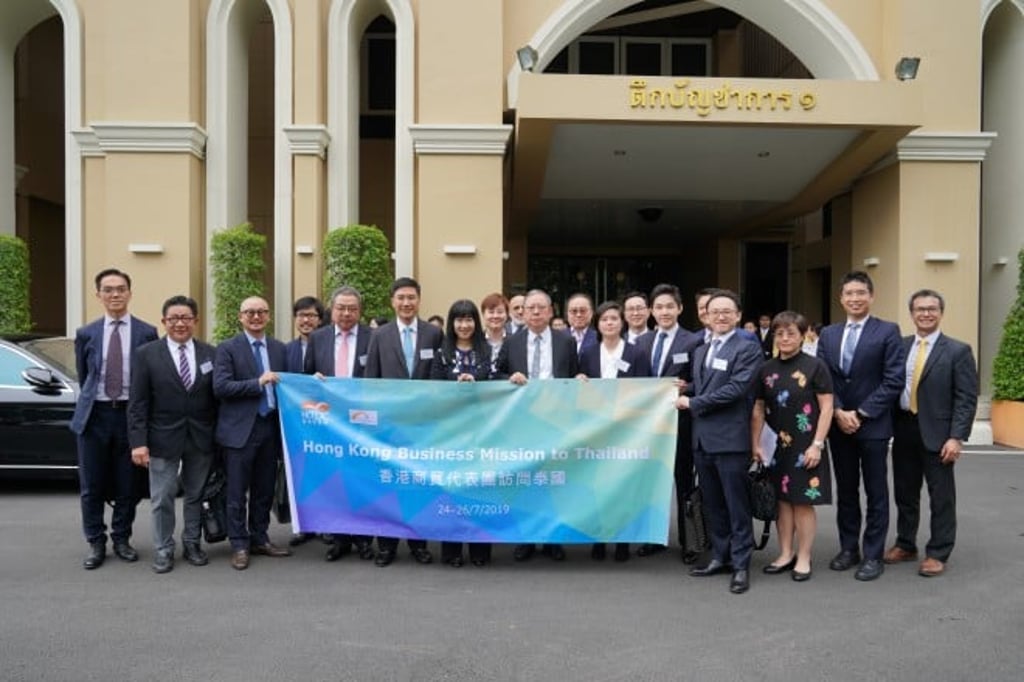 During the business mission led by HKTDC Chairman Dr Peter K N Lam to Thailand in July 2019, some 20 Hong Kong business representatives met with Thai government officials and business leaders to explore cooperation opportunities in trade, manufacturing, investment and services.