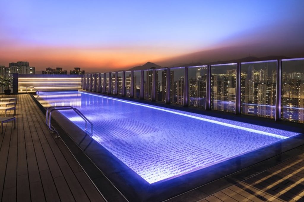Catch the sunset at the rooftop thermostatic swimming pool.