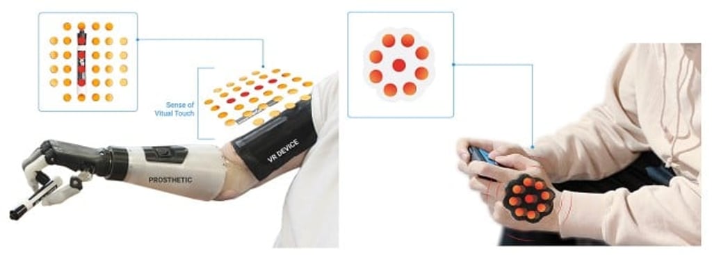 The newly developed system of “skin-integrated haptic interfaces” can help users of prosthesis to feel the surrounding environment and be used for social media, entertainment and gaming.