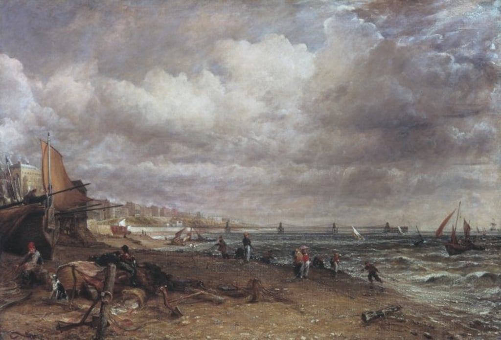 John Constable (1776 – 1837), Chain Pier, Brighton, 1826 – 1827. Oil paint on canvas. 1270 x 1829 mm. Tate: Purchased 1950 © Tate