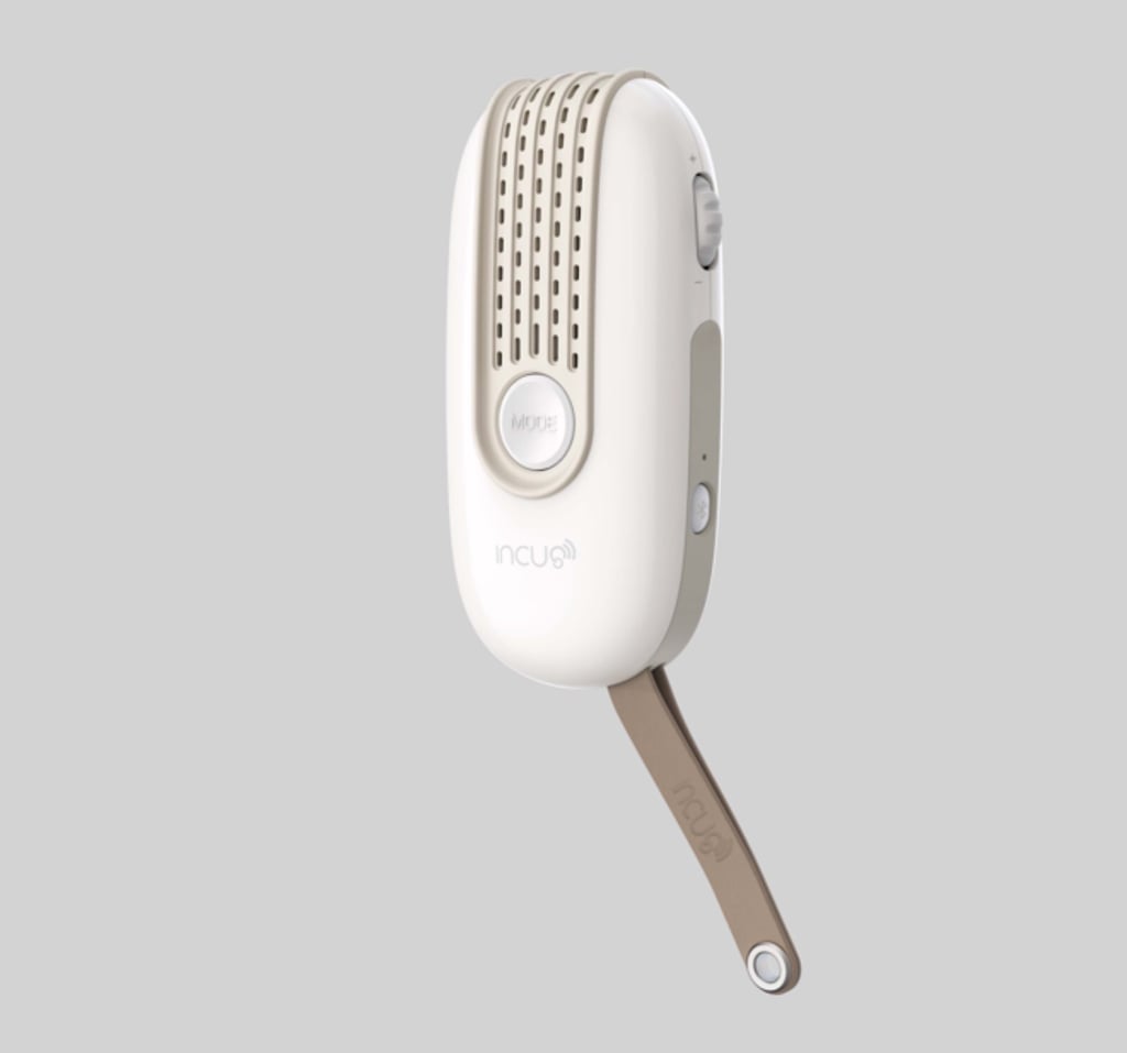 The 'jewellry-like' hearing aid developed by Incus. The 'jewellry-like' hearing aid developed by Incus.