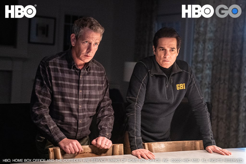 Ralph and GBI detective Yunis Sablo in HBO’s The Outsider. Available on Now TV On Demand Service. Ralph and GBI detective Yunis Sablo in HBO’s The Outsider. Available on Now TV On Demand Service.