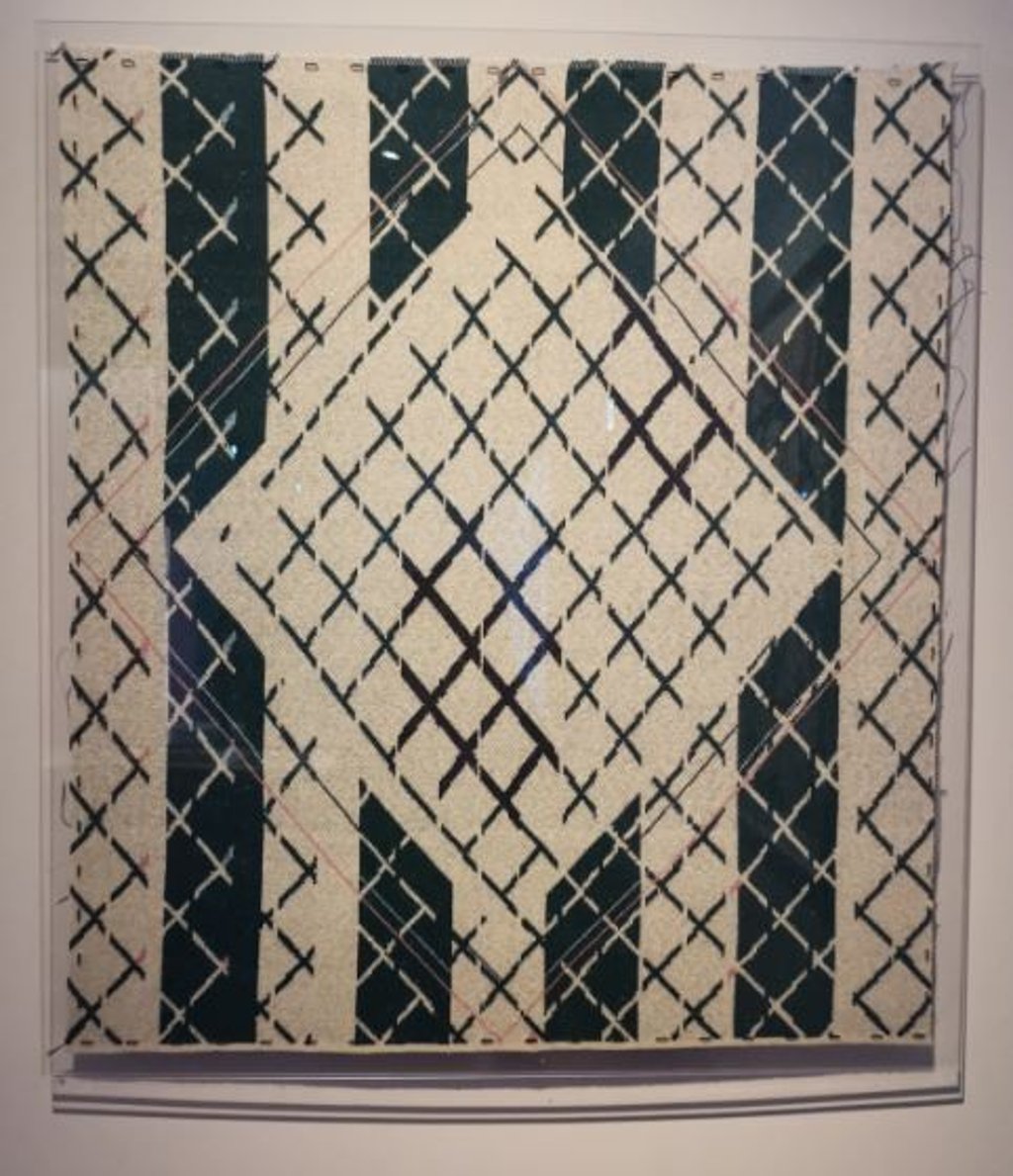 An art piece made from G2G recycled materials exhibited at “Unconstrained Textiles: Stitching Methods, Crossing Ideas” at The Mills earlier this year. An art piece made from G2G recycled materials exhibited at “Unconstrained Textiles: Stitching Methods, Crossing Ideas” at The Mills earlier this year.