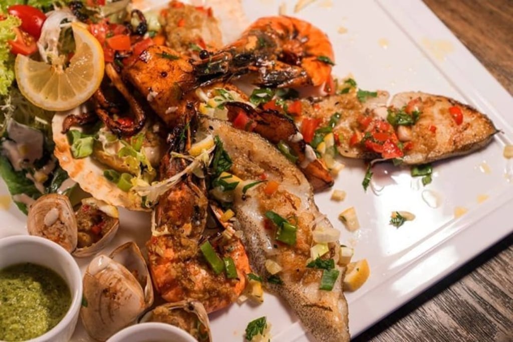 Enjoy delicious Middle Eastern and European dishes at SeaRock Lounge in The Papillons in Tseung Kwan O.