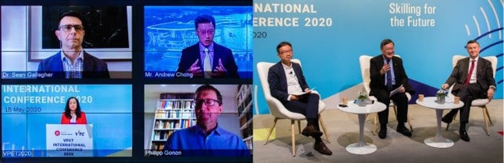 Educators and industry leaders explored new trends in applied education and workplace training. Educators and industry leaders explored new trends in applied education and workplace training.