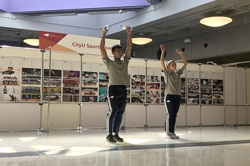 Various exercise videos are produced to cater to different needs of the CityU Community.