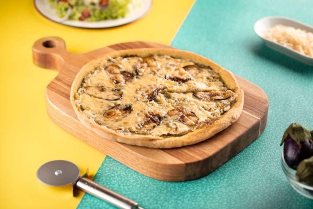 Check out recipes at the pop-up store such as Provolone Eggplant Pizza.