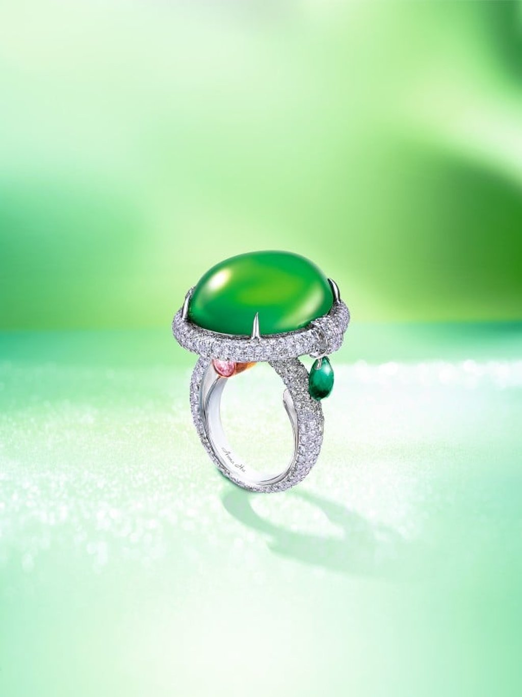 The “Orpheus” jadeite ring sold for HK$20,030,000 at Christie’s Magnificent Jewels auction in Hong Kong in May 2013.