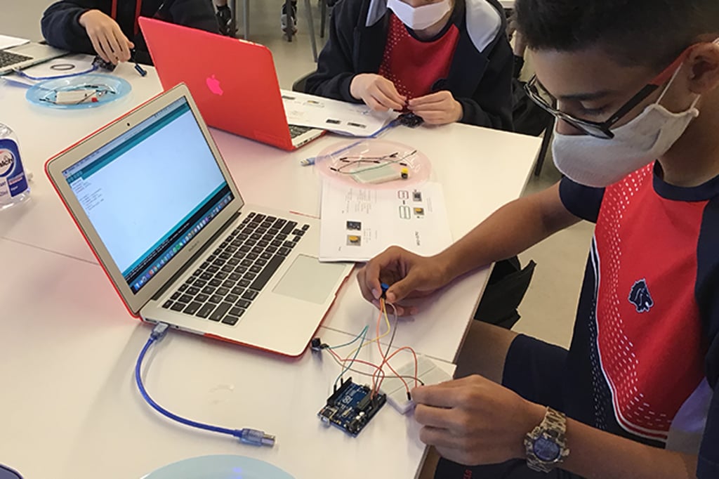The innovation component to the STEMinn program allows students ongoing opportunities to engage in the design thinking process.