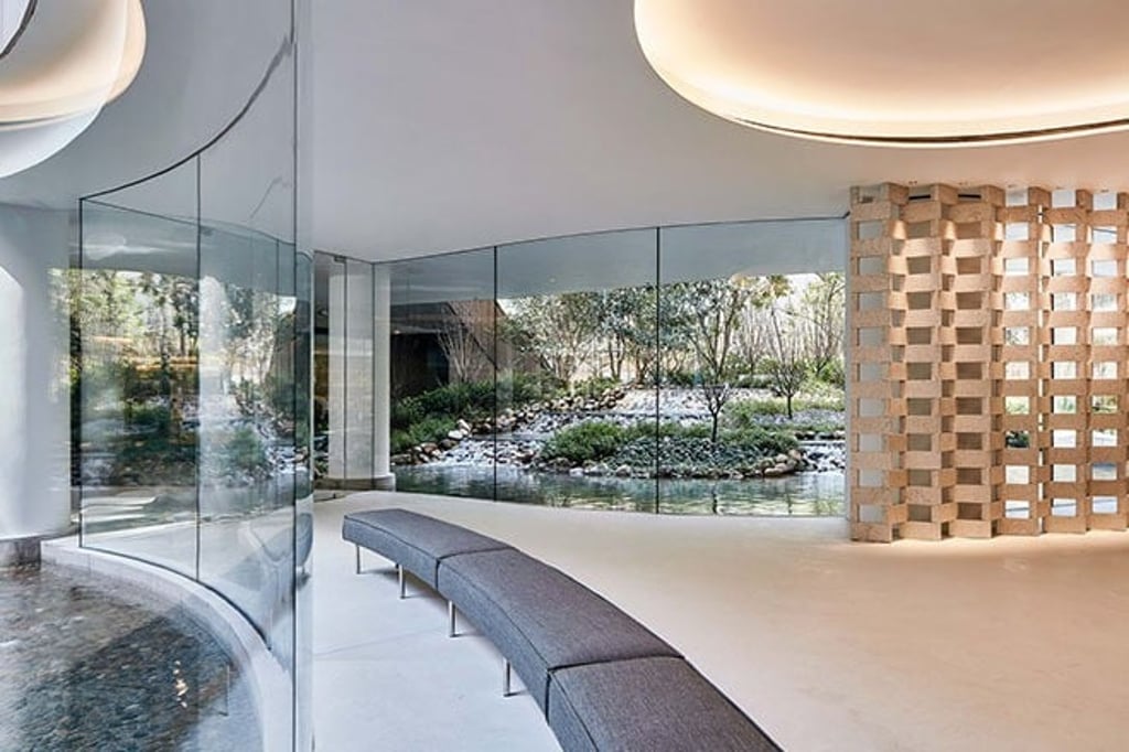 Fleur Pavilion^ blends exteriors with interiors to form a magnificent outdoors-indoors interplay. +