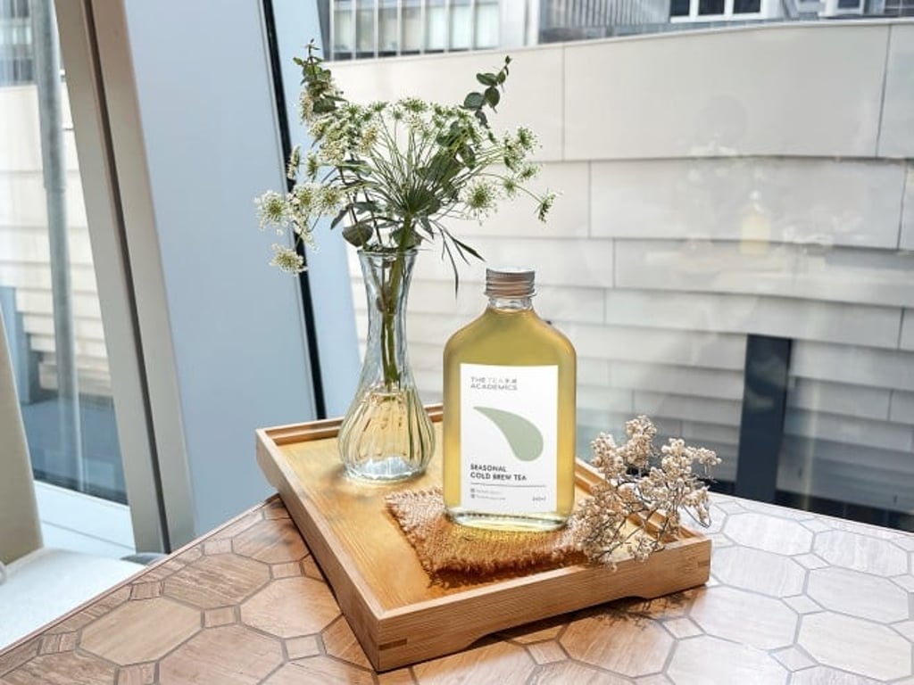 Seasonal cold brew tea is one of the exclusive offerings from The Tea Seasonal cold brew tea is one of the exclusive offerings from The Tea
