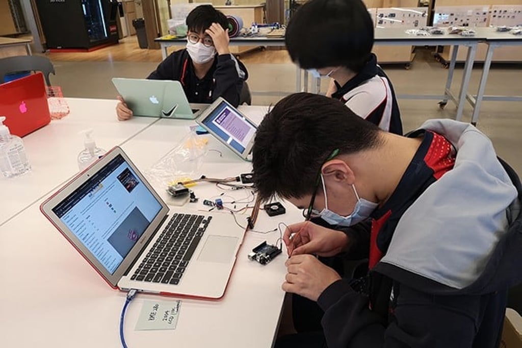 Students researched and designed their own product.