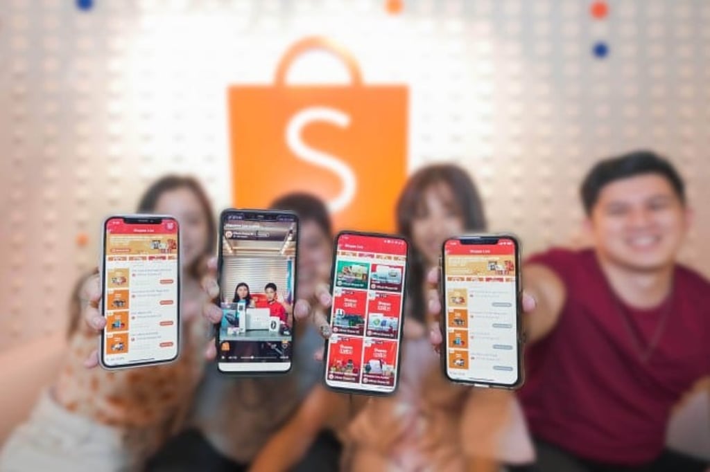 Shoppers can browse and buy products, collect vouchers and get limited-time deals through livestreams on the Shopee app
