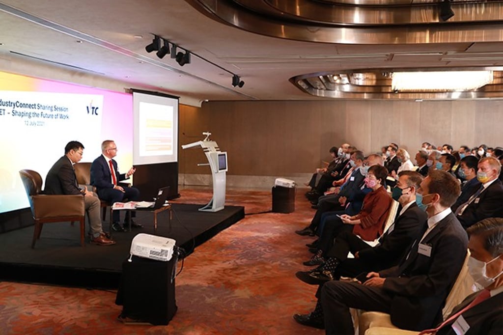 Mr. Simon Booker, Partner of Advisory Services at PwC Hong Kong, shares insights into the possibilities of VPET in shaping the future of work and the Hong Kong economy. Mr. Simon Booker, Partner of Advisory Services at PwC Hong Kong, shares insights into the possibilities of VPET in shaping the future of work and the Hong Kong economy.