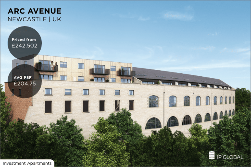 Arc Avenue, Newcastle UK, Priced from £242,502, AVG PSF: £204.75