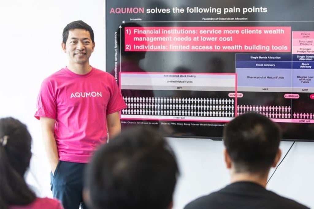 CEO and Co-Founder of AQUMON, Kelvin Lei. CEO and Co-Founder of AQUMON, Kelvin Lei.