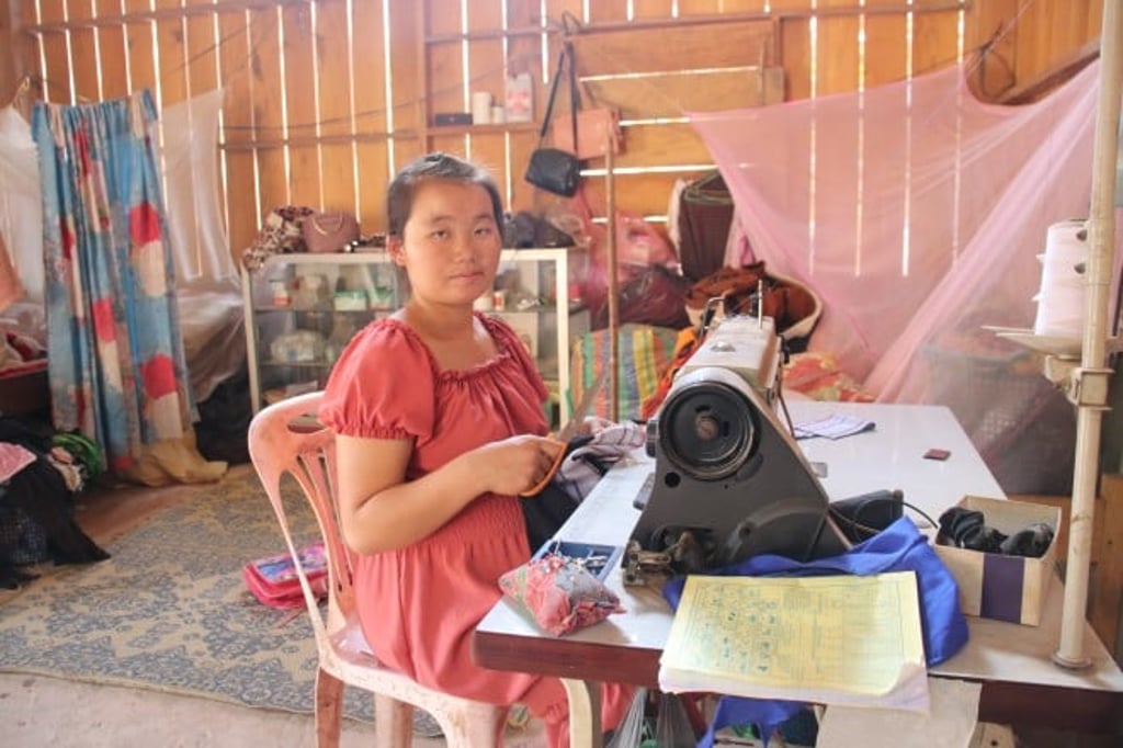 “Most girls here dropout of school early to get married, to go to work at one of the factories in Vientiane, or to farm – I used to be one of those girls,” said 23-year-old Onglao. ©AeA Southeast Asia.