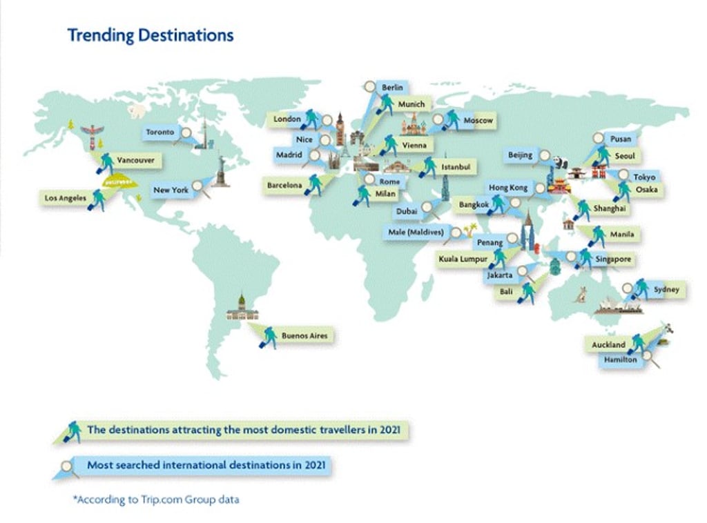 Trip.com Group and WTTC reveals latest consumer trends and highlighting the destinations attracting the most domestic travellers in 2021. Trip.com Group and WTTC reveals latest consumer trends and highlighting the destinations attracting the most domestic travellers in 2021.