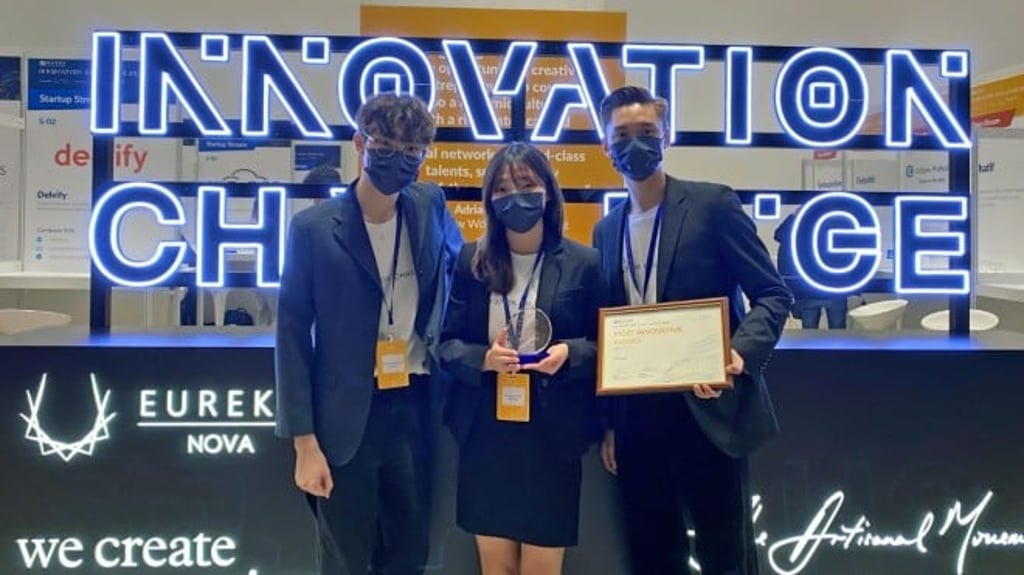Wong’s Team Avant competed against 24 teams and won the Most Innovative Award at New World Development's "Innovation Challenge 2021".