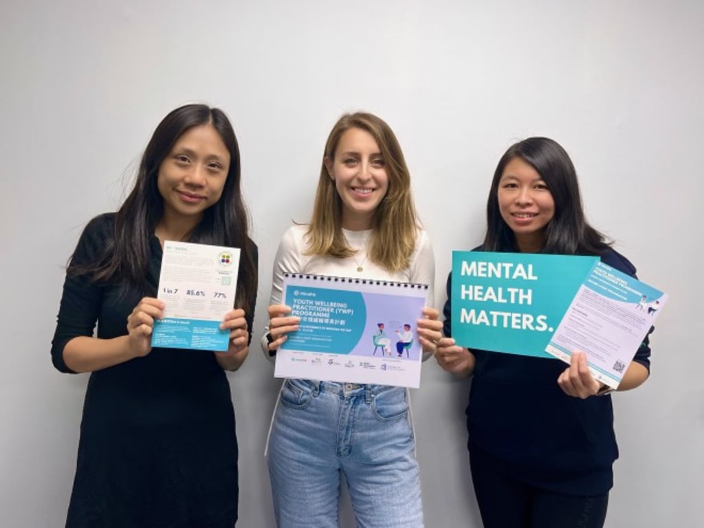 The team behind the pilot YWP programme: (From left) Dr Esther Wong, Clinical Advisor; Dr Hannah Sugarman, Lead Clinical Advisor to YWP Programme Development; and Rachel Wong, Service Coordinator.