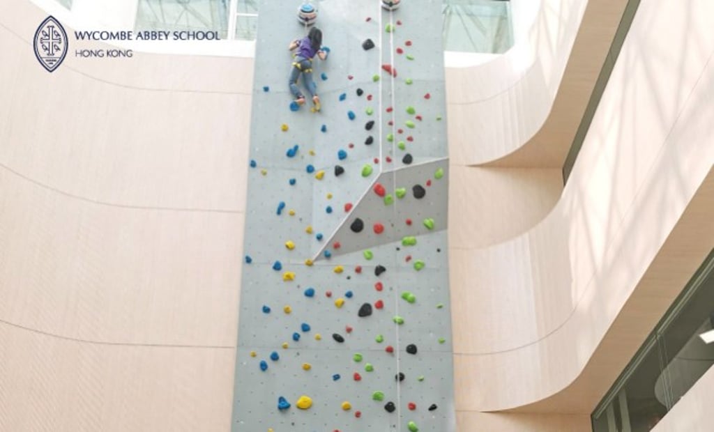 Probably the tallest (15 metres) indoor climbing wall in Hong Kong Probably the tallest (15 metres) indoor climbing wall in Hong Kong