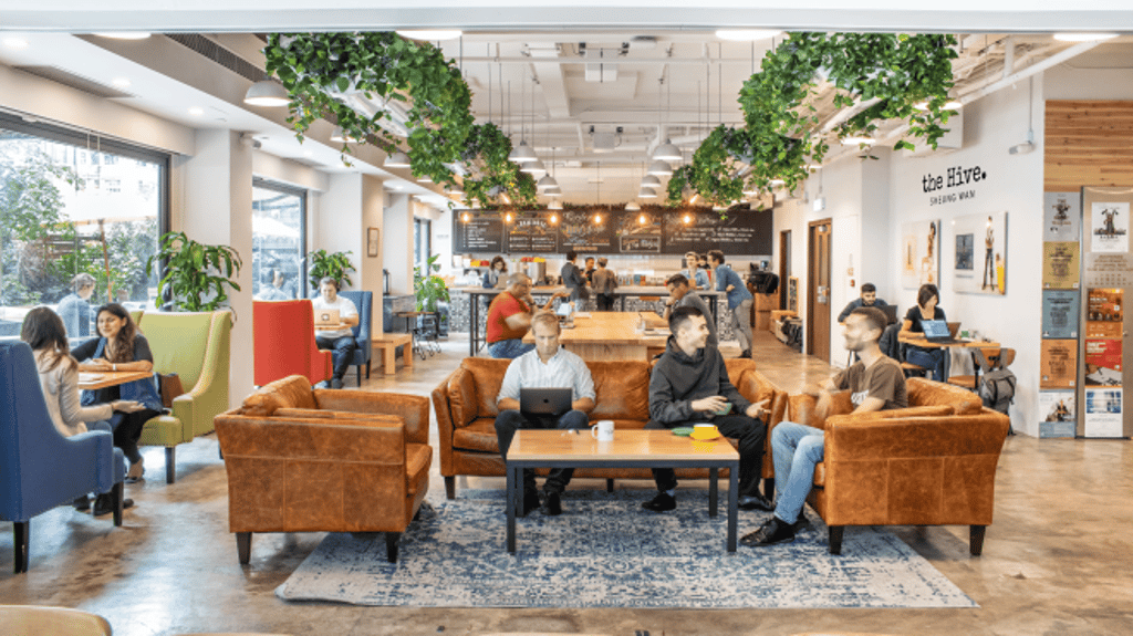 The Hive is designed to be a warm and welcoming space that provides a second home to all members. (The Hive’s Hong Kong workspace. Photo for reference only)