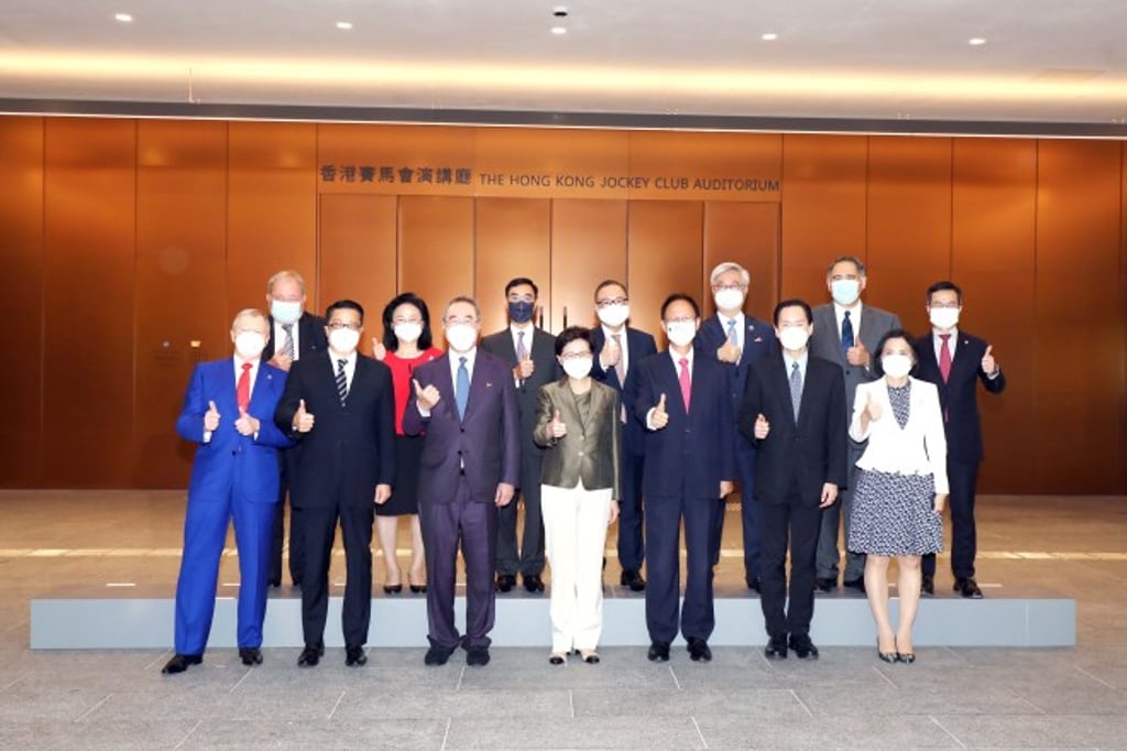 Guests at The Hong Kong Jockey Club Auditorium Naming cum Programmes Sponsorship Announcement Ceremony. Guests at The Hong Kong Jockey Club Auditorium Naming cum Programmes Sponsorship Announcement Ceremony.