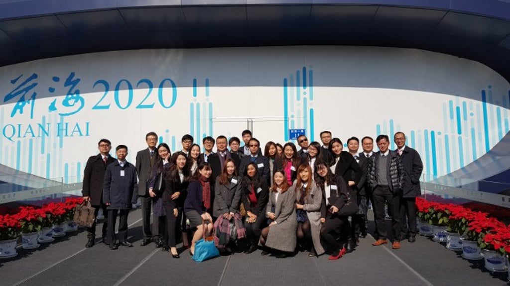 Leung participates at an Industry On-site Workshop in Shenzhen to enhance her cross-border business knowledge.