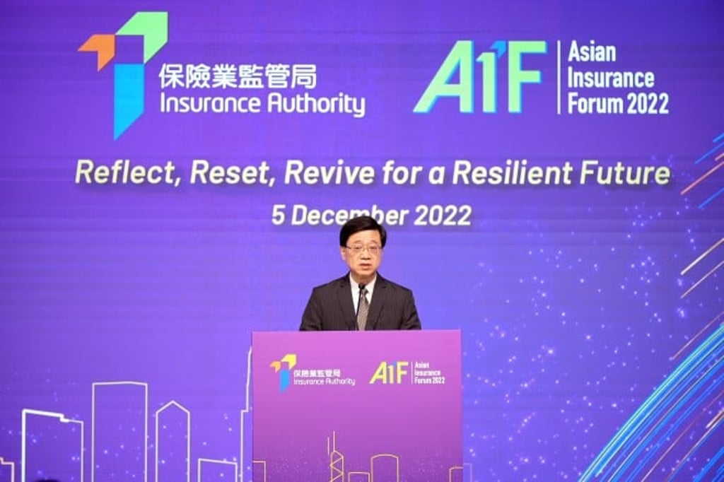 John Lee, Chief Executive of the HKSAR highlighted in his keynote speech a strong impetus for growth of the insurance industry as Hong Kong leverages its unique advantages under the “One Country, Two Systems” principle. John Lee, Chief Executive of the HKSAR highlighted in his keynote speech a strong impetus for growth of the insurance industry as Hong Kong leverages its unique advantages under the “One Country, Two Systems” principle.