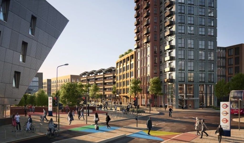 The Founding is located directly across the Canada Water station. The Founding is located directly across the Canada Water station.